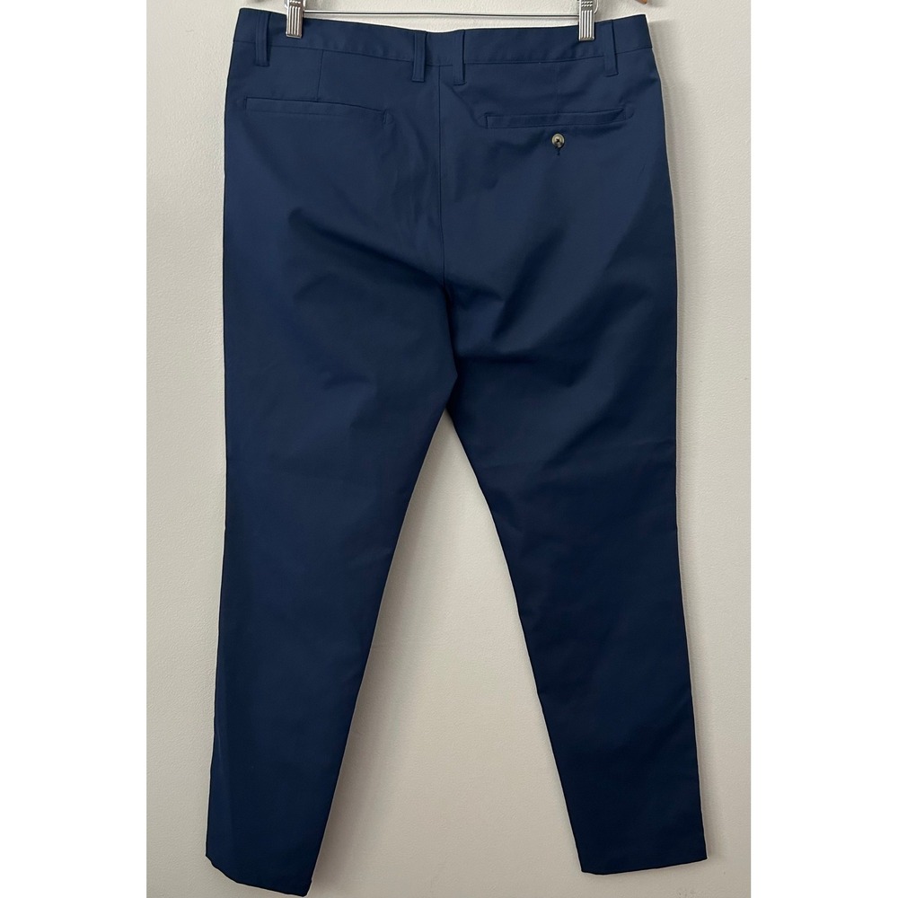 Rhone Commuter Pants Mens 36 Navy Blue Slim Straight Stretch Performance Tech - Picture 3 of 11